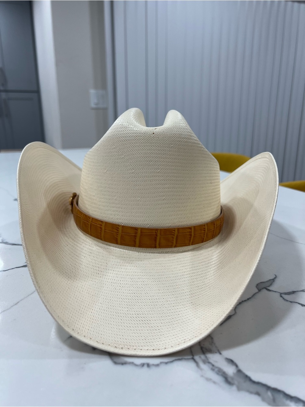 Silverton Cream Cowboy Hat with Tan Band